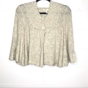Anthropologie Moth Sweater Cardigan With Hood